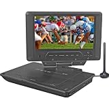 Quartet 9 Swivel Widescreen Portable TFT LCD DVD Player with Built-In ATSC Tuner