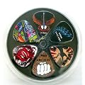 GUITAR PICK PACK 6 ROCK IMAGE PLECTRUMS - MEDIUM GUAGE