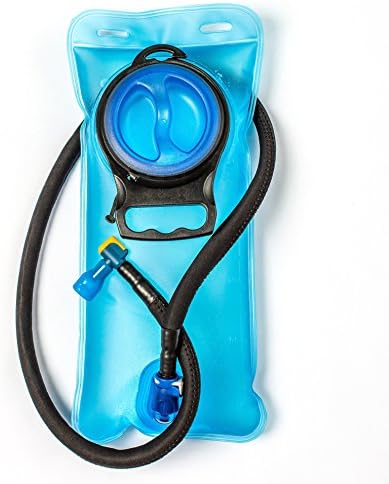 Hydration Reservoir 70 oz (2 Liter) Water Bladder with ¼ Turn Bite Valve for 2L Hydration Packs (Backpacking, Biking, Hiking, Camping). BPA Free, Taste Free, and FDA Approved. Your Hydration Solution!