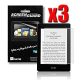 Fintie 3 Pack Ultra-Clear Screen Protector With Retail Package for Amazon Kindle Paperwhite Tablet (will only fit Kindle Paperwhite)