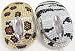 2 Pack/Set USB Optical Scroll Wheel Black and Silver Zebra + Gold Leopard Animal Design Crystal Rhinestone Computer Mice