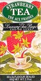 Counter Box of 30 Foil Wrapped Strawberry Fruit Flavored Black Tea Bags