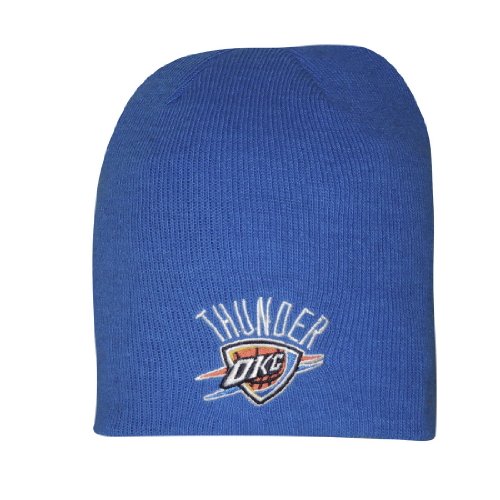 Adult NBA Oklahoma City Thunder Warm Ski & Skate Beanie / Winter Hat - One Size Fits All - Blue