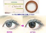デカ目 度あり カラーコンタクト(カラコン) 「シェールブラウン」 BC8.7 PWR-10.00