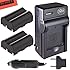 Pack Of 2 BP-511 BP-511A Batteries & Battery Charger for Canon EOS 5D, 50D, 40D, 20D, 30D, 10D, Digital Rebel, 1D, D60, 300D, D30, Kiss, Powershot G5, Pro 1, G2, G3, G6, G1, Pro90 is, Optura 20, Xi, 10, PI, 200MC, 100MC + More!!