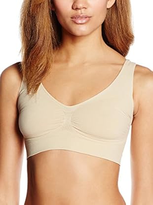 MISS BODY Sujetador Reductor Sin Aros Control Firme (Beige)