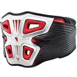 Thor MX Force Adult Kidney Belt Dirt Bike Motorcycle Body Armor - White/Red