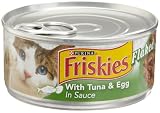 Friskies Cat Food Flaked with Tuna & Egg in Sauce, 5.5-Ounce Cans (Pack of 24)
