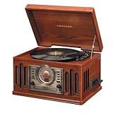 Crosley CR73 Conductor Entertainment Center Audio System, Paprika