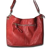 ラム革のような上質フェイクレザー使いのシンプルショルダーWN