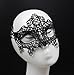 Gellwhu 6 Pack Lace Sexy Black Halloween Nightclub Dance Ball Eye Mask Veil Bondage