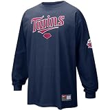 Nike Minnesota Twins Navy Blue Practice Long Sleeve T-shirt