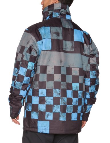 Quiksilver Men's NEXT MISSION PRINTED INS JKT-Next Mission Printed INS Snow Jackets - Black, Medium