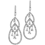 IMAGE OF Bridesmaid Earrings: Boisseau Pear CZ Chandelier Fashion Earrings