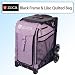 Zuca Sport Bundle With Black Frame & Lilac Quilted Insert Bag w/ Rhinestones