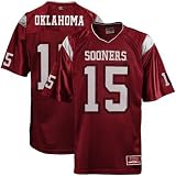 Oklahoma Sooners #15 Youth Crimson Rivalry Football Jersey