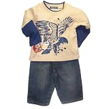 2pc Outfit Thermal T-Shirt and Jeans by Hemisphere by Hemisphere