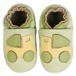 Momo Baby Soft Sole Baby Shoes - Truck Green