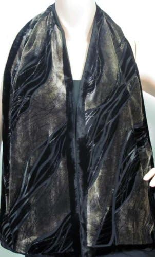 Velvet Oblong Scarf (105V)