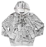 ZOO YORK - Zoo York City Scape Allover Men's Hooded Zip Sweatshirt - White