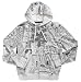 Apparel : Zoo York City Scape Allover Men's Hooded Zip Sweatshirt - White