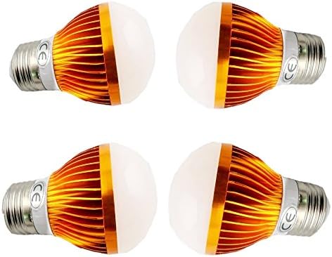 LENBO High Power 4PCS/LOT Led Bulb E27 110V COB 7W 680LM New Type warm white 3000K cold white 6000K AC85-265V Global lighting Golden-case LB3 Ship From USA By LENBO (cold white)