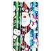 Qudasar PDTXCLS Premium Foil Christmas Holiday Wrapping Paper Rolls - 3 Pack