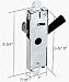 C.R. LAURENCE E2030 CRL 7/16 Wide Internal Lock With 3-3/4 Screw Holes for Northrop A...