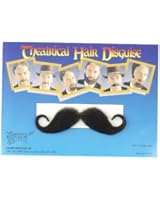 Forum Novelties Costume Handlebar Moustache, Black