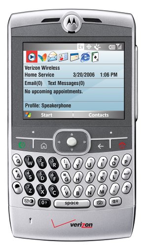Motorola Moto Q - Smartphone - CDMA2000 1X - bar - Windows Mobile - silver - Verizon