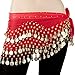 TopTie 158 Gold Coins Belly Dance Hip Scarf Vogue Style, Wholesale Hip Scarf