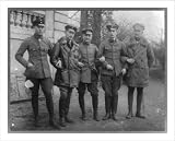 Historic Print (XL): [5 German aviators standing with arms linked]