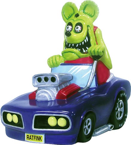 �ե��� Rat Fink - Bank Hot Rod Rat Fink �������� ������� ���᡼�� �ե��� �����꡼ ���� ư�� �̿���