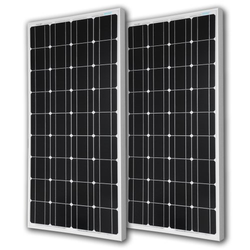 Renogy 2 piece 100w monocrystalline photovoltaic pv sol…