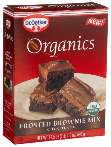Dr. Oetker Organics Brownie Mix, Frosted Chocolate, 17.5-Ounce Boxes (Pack of 8) by Dr. Oetker
