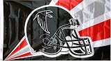 Atlanta Falcons Helmet NFL 3 ft by 5 ft Flag [VERY HIGH QUALITY NYLON]