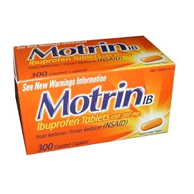 Motrin IB (Ibuprofen) Pain Reliever - 300 Coated Tablets