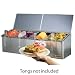 San Jamar FP8245NL EZ-Chill Stainless Steel Self-Service Center with Notched Flex Lid, 25-1/8" Width x 8" Height x 7-5/8" Depth