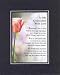 Touching and Heartfelt Poem for Mothers - To My Godmother With Love! Poem on 11 x 14 inches Double Beveled Matting (Black on Black)