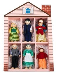 Melissa & Doug Wooden Family Doll Set