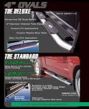 4 Deluxe Stainless Steel Oval Tubes Sidesteps for Toyota 07-08 FJ Cruiser by Aries