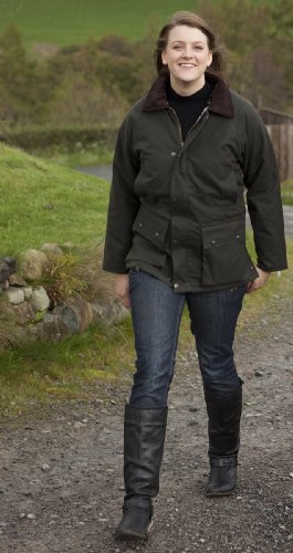 Hunter Outdoor Horseman Unisex Wax Jacket Inc Free Wax Dressing - Large - Olive