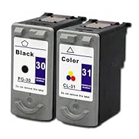 Remanufactured Canon PG-30 & CL-31 Combo Black & Color Print Cartridge