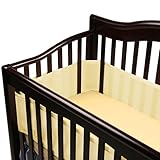 BreathableBaby Breathable Safer Bumper, Fits All Cribs, Yellow
