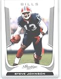 2011 Panini Prestige Football Card # 25 Steve Johnson - Buffalo Bills - NFL Trading Card in Protective Screwdown Case!