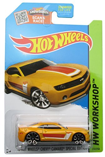 Hot Wheels, 2015 HW Workshop,  13 Hot Wheels Chevy Camaro Special Edition [Yellow] Die-Cast Vehicle #232/250