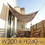 �V�F�[�h�I�[�j���O�@���J�X�g���C�v�F�@W200�~H240cm