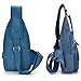 Daosen Sports Unbalance Backpack Sling Bag for Men Canvas Chest Pack/Hiking Bag Army Green