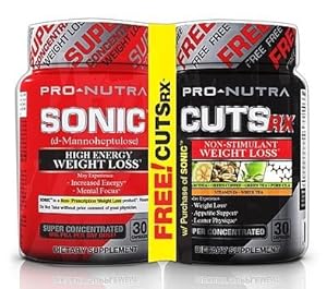 Lifestyle Health Pro-Nutra Sonic and Cuts RX Weight Loss Pack, 60 Count