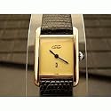Vintage/Antique watch: Pre-owned Women's Cartier Watch Vermeil Gold Dial Swiss Manual Wind Movement 1970-80's